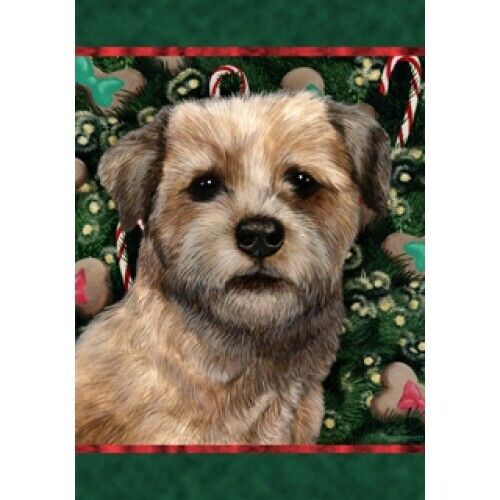 Christmas Holiday Garden Flag - Border Terrier 141221