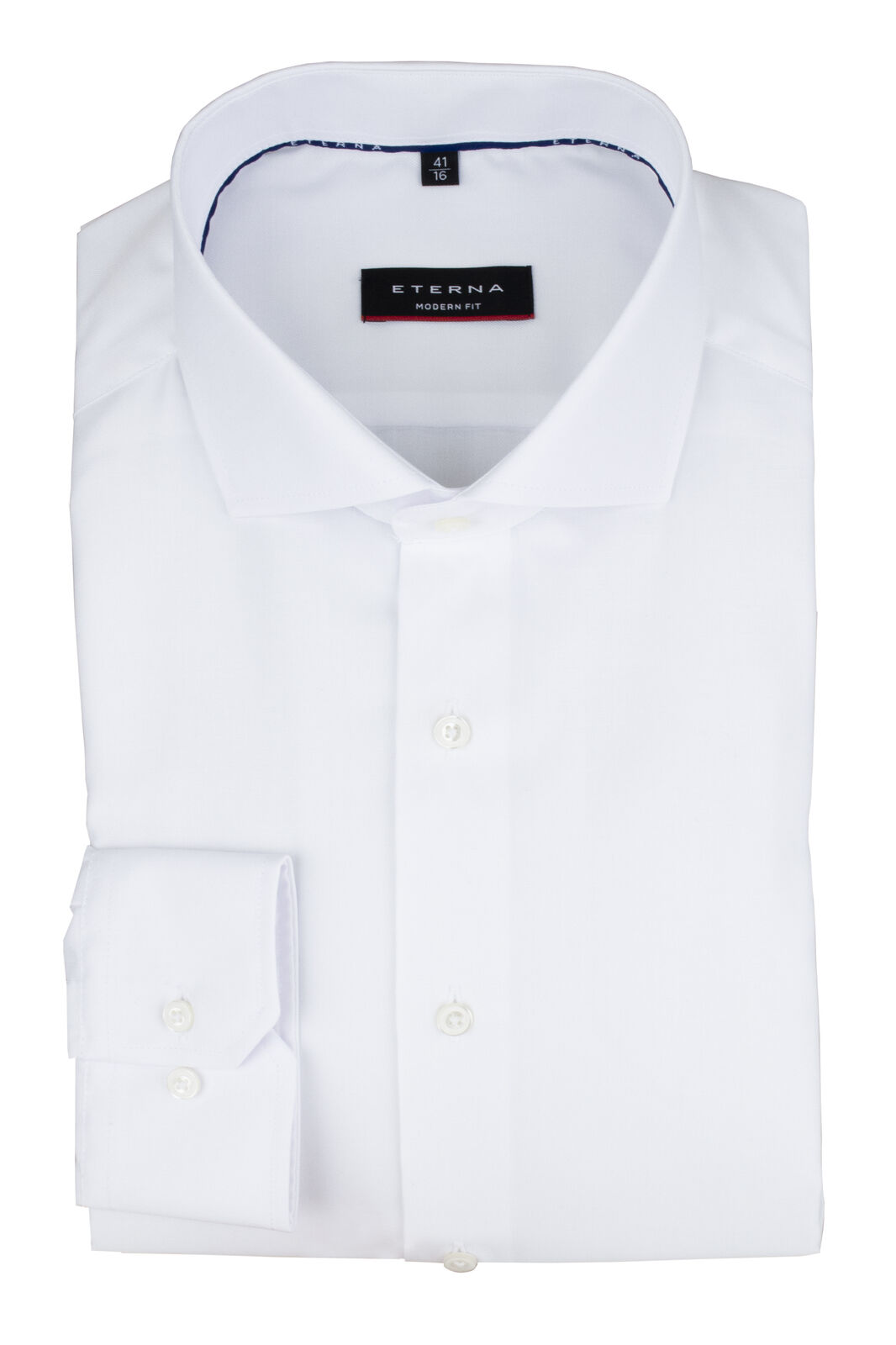 Eterna Long Sleeve Shirt White Cool Fit 3340-00-x17v - Modern Fit Shirt Men