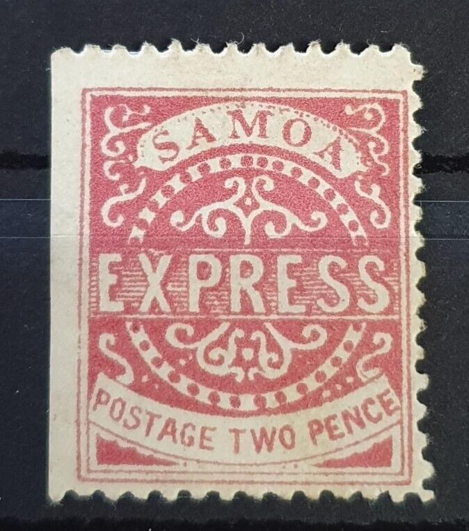 Samoa 1877-1881 Mint Hinged 2d Rose Perf 12 Original From Remainders Of Stock