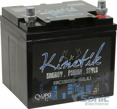 Kinetik Hc1200-blu 1200 Watt Rms Car Audio High Current Blue Power Cell Battery