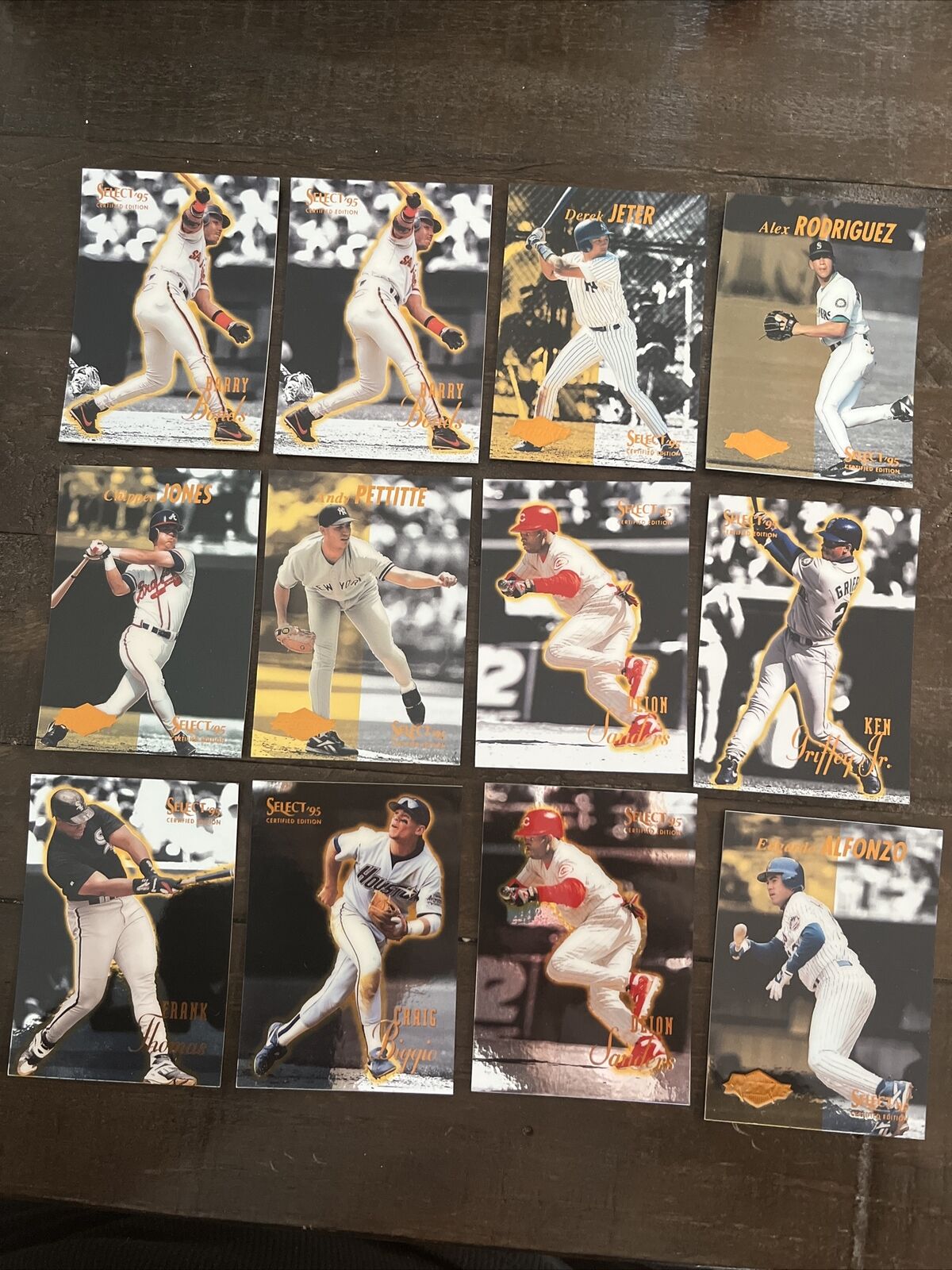 1995 Pinnacle Select 95 (lot Of 16) Baseball Cards Jeter, Arod, Jones Rc Mint