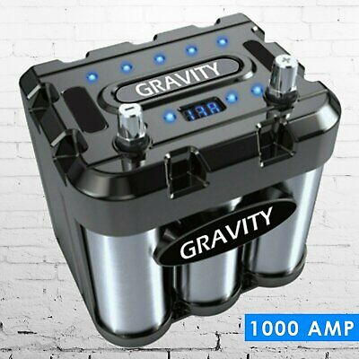 Gravity 1000a Car Audio Battery Stiffening Power Capacitor Mobile Stereo System