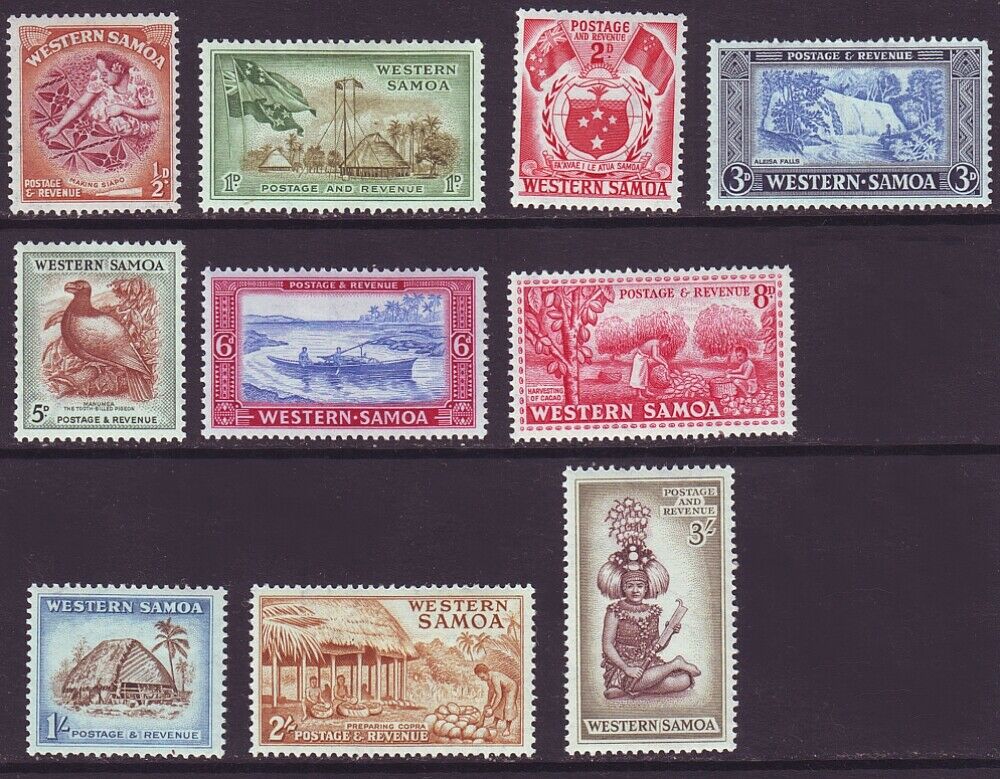 Samoa 1952 Sc 203-212 Mh Set