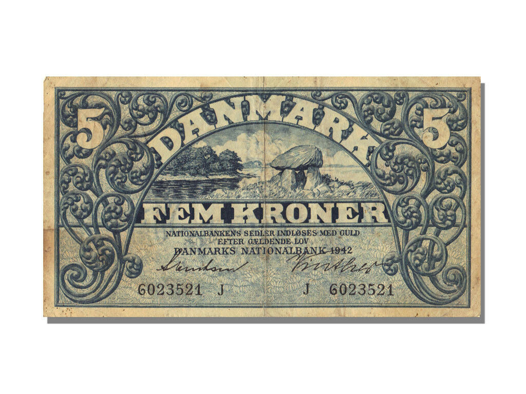 [#51787] Banknote, Denmark, 5 Kroner, 1942, Ef