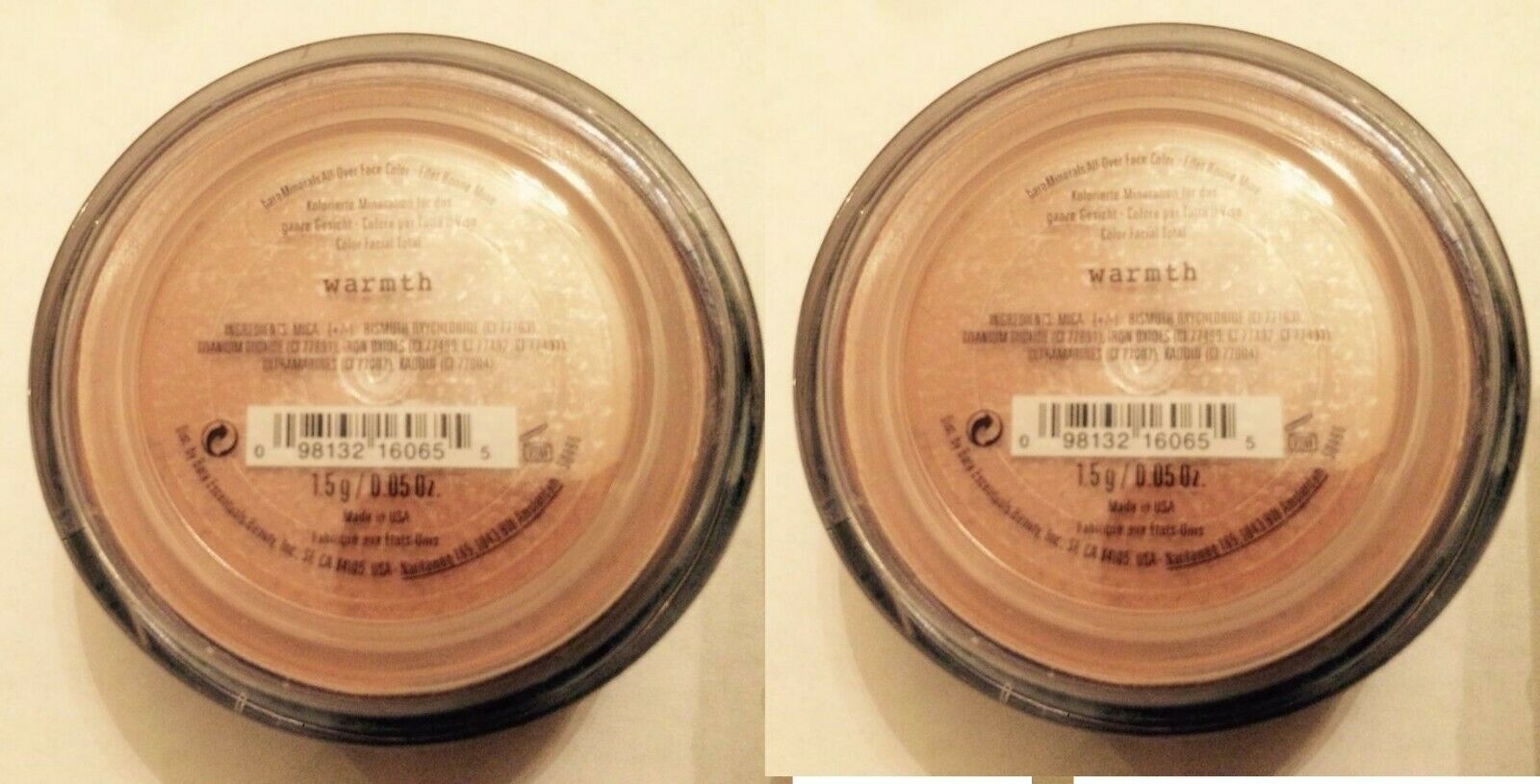 Bareminerals Bare Escentuals Warmth All-over Face Color 1.5g  Pack Of 2