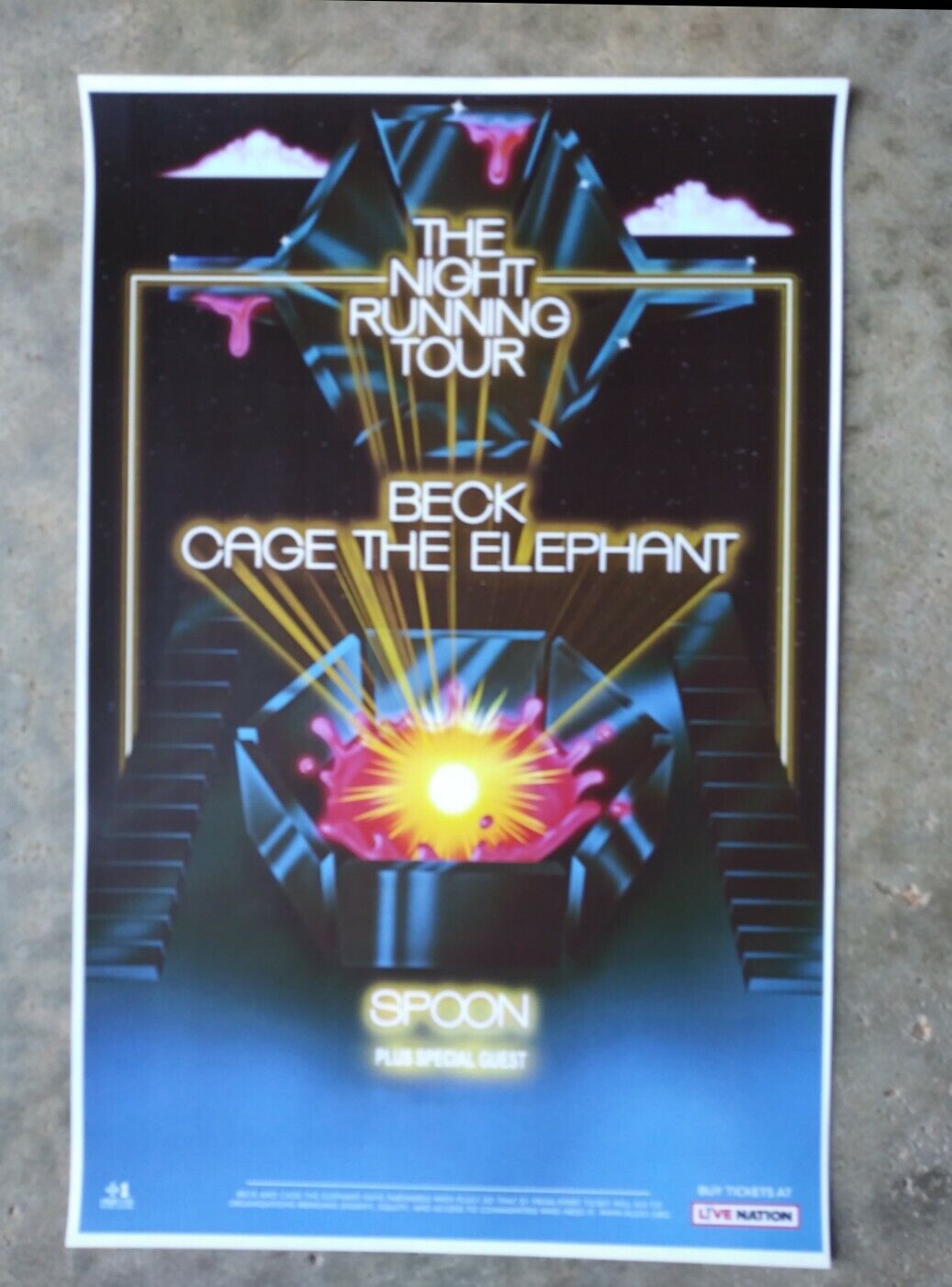Beck 2019 11x17 Promo Tour Concert Poster Lp Vinyl Cage Elephant Cd