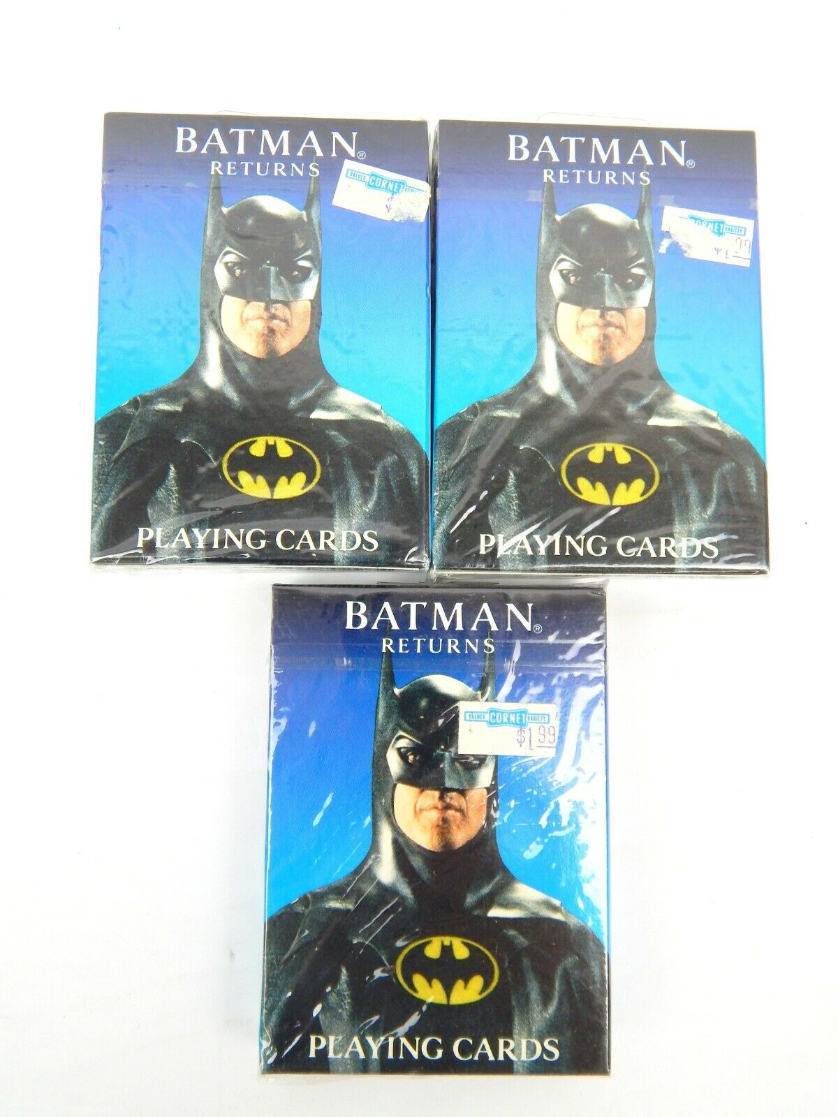 1e 3 Packs Batman Returns Film Playng Cards 1992 Sealed