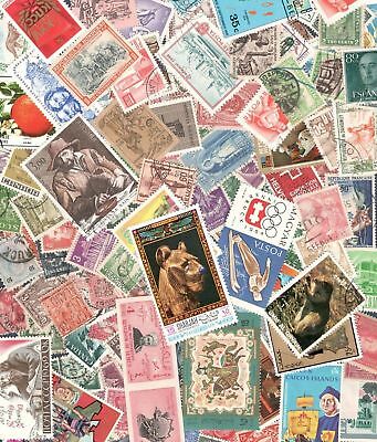 Worldwide Postage Stamps 50+ Used & Mint Off Paper Free Shipping