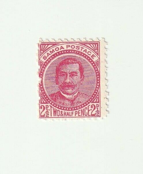 Samoa 1892 2 1/2d King Malietoa Laupepa Mnh Stamp